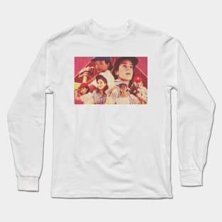 vintage rockford peaches baseball Long Sleeve T-Shirt